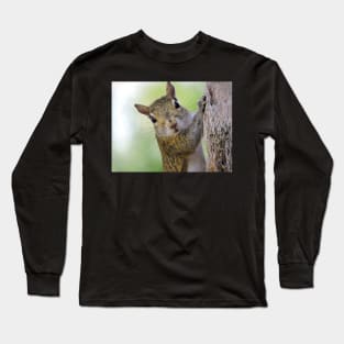 Staring Contest with a Squirrel Long Sleeve T-Shirt